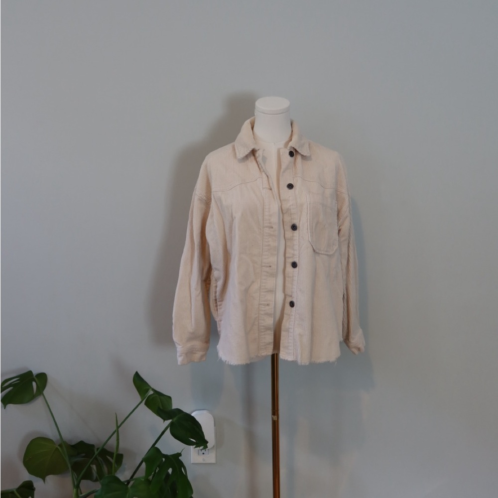 Women's Cream Corduroy Jacket